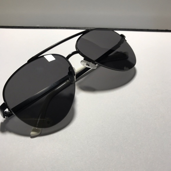 REACTION KENNETH COLE BLACK AVIATOR SUNGLASSES - Picture 5 of 16